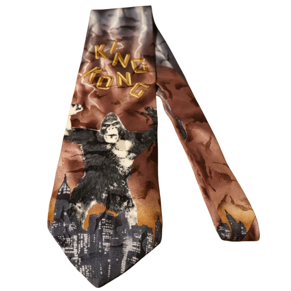 American Film Classics King Kong Vintage 1992 Silk Necktie Mens Movie Cinema
